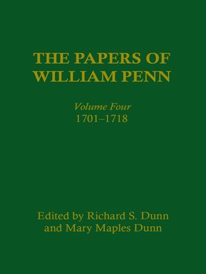 cover image of The Papers of William Penn, Volume 4